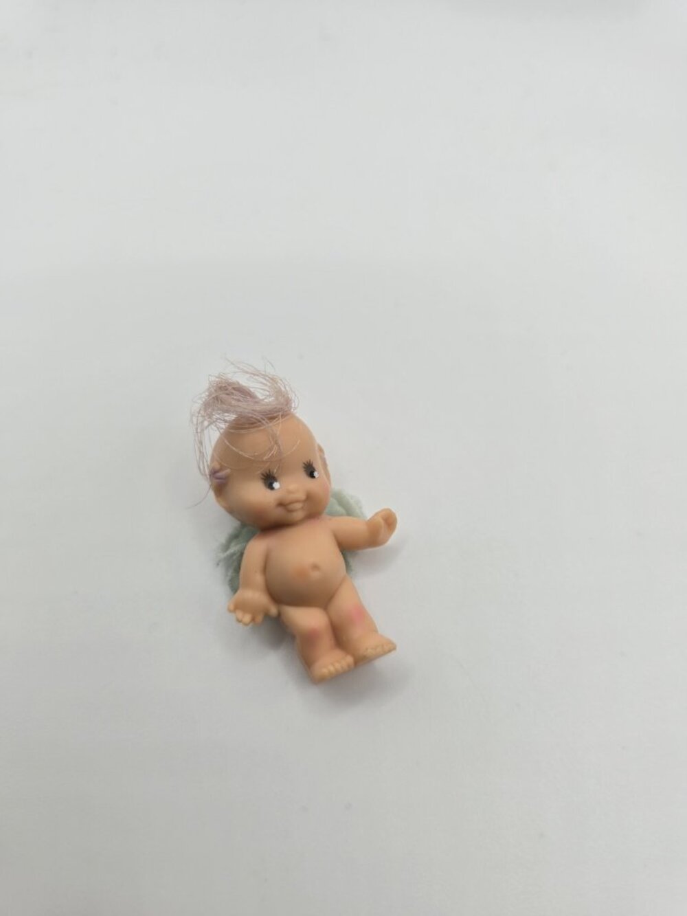 Vintage 1993 Kenner Fairy Winkles Doll Purple Hair Green Wings Mini Figure Micro